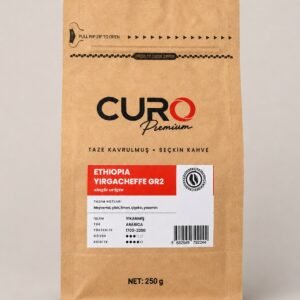 CURO Premium Ethiopia Yirgacheffe GR2 single origin kahve 250g paketi