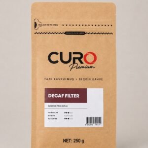 CURO Premium kafeinsiz filtre kahve 250g paketi
