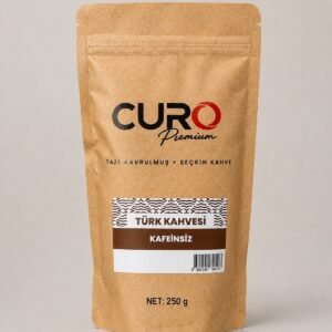 CURO Premium kafeinsiz Türk kahvesi 250g paketi
