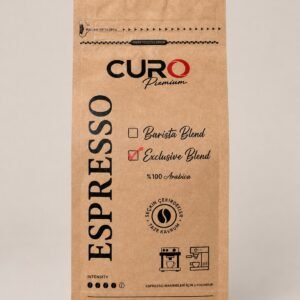 CURO Premium Exclusive Blend espresso çekirdek kahve 1kg paketi